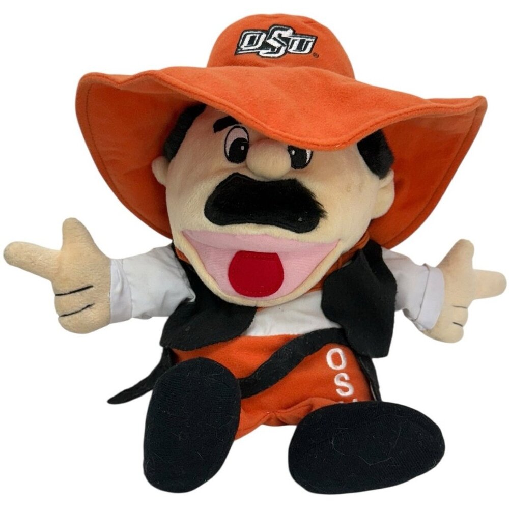 W/ SOUND! Vintage OSU Pistol Pete Full Body Hand Puppet Oklahoma State Mascot